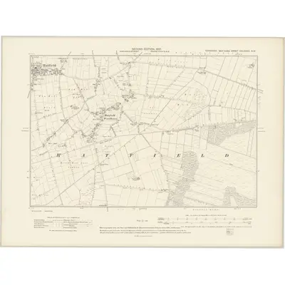 1904 Map of Yorkshire CCLXXVIII.NW, 1907 Print