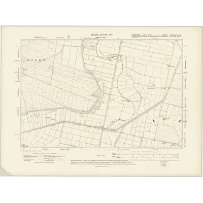 1904 Map of Yorkshire CCLXXVIII.SE, 1907 Print