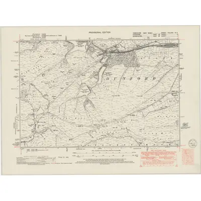 1948 Map of Yorkshire CCLXXX.NE, 1949 Print
