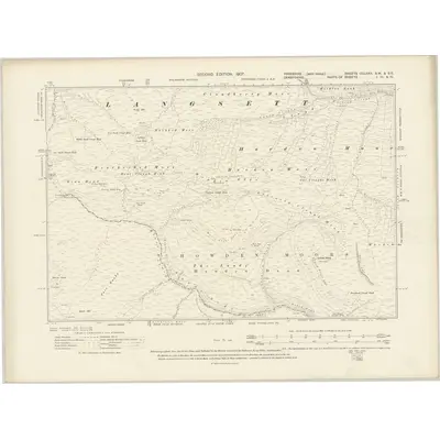 1903 Map of Yorkshire CCLXXX.SW & CCLXXX.SE, 1907 Print