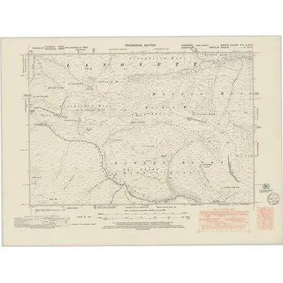 1948 Map of Yorkshire CCLXXX.SW & CCLXXX.SE, 1949 Print