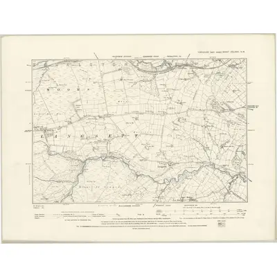 1891 Map of Yorkshire CCLXXXI.NW, 1894 Print