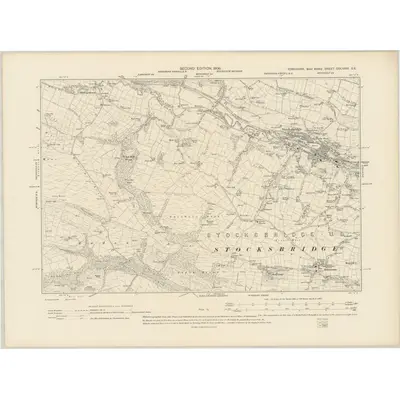 1903 Map of Yorkshire CCLXXXI.SE, 1906 Print