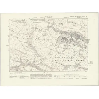 1929 Map of Yorkshire CCLXXXI.SE, 1931 Print