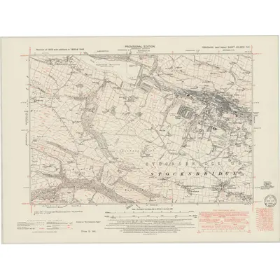 1948 Map of Yorkshire CCLXXXI.SE, 1949 Print