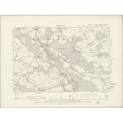 1890 Map of Yorkshire CCLXXXII.SE, 1894 Print