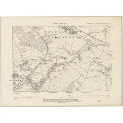 1901 Map of Yorkshire CCLXXXIII.NW, 1905 Print