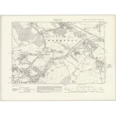 1929 Map of Yorkshire CCLXXXIII.NW, 1931 Print