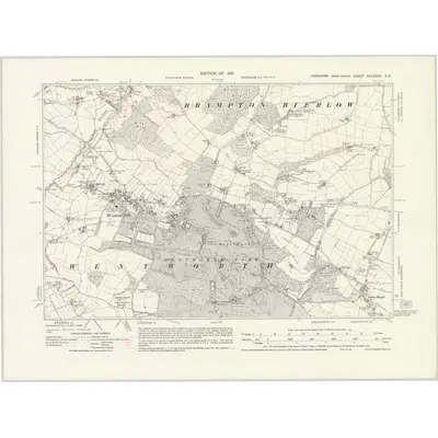 1929 Map of Yorkshire CCLXXXIII.SW, 1931 Print