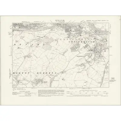 1928 Map of Yorkshire CCLXXXIV.SW, 1931 Print
