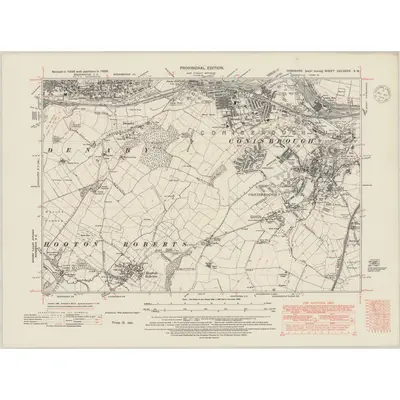 1938 Map of Yorkshire CCLXXXIV.SW, 1948 Print