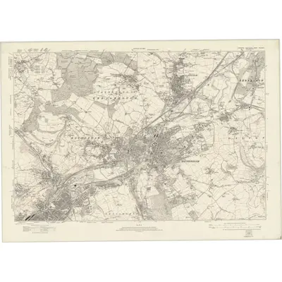 1921 Map of Yorkshire CCLXXXIX, 1924 Print