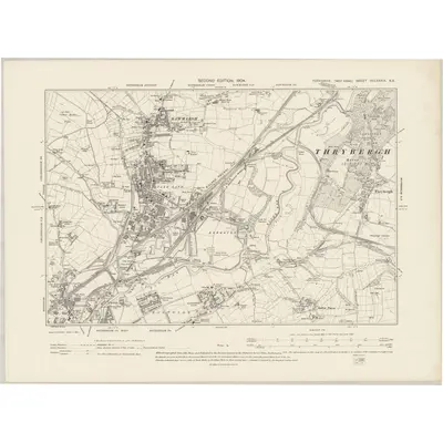 1901 Map of Yorkshire CCLXXXIX.NE, 1904 Print