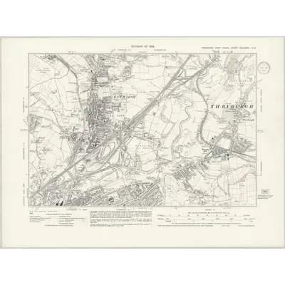 1935 Map of Yorkshire CCLXXXIX.NE