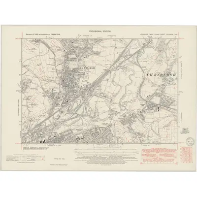 1948 Map of Yorkshire CCLXXXIX.NE, 1949 Print
