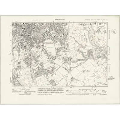 1934 Map of Yorkshire CCLXXXIX.SE