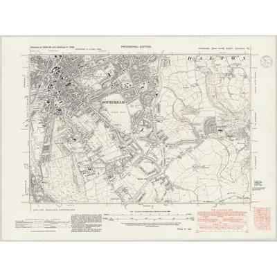 1938 Map of Yorkshire CCLXXXIX.SE, 1947 Print