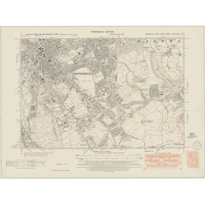 1948 Map of Yorkshire CCLXXXIX.SE, 1950 Print