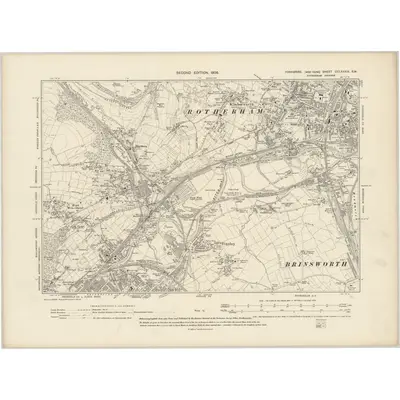 1901 Map of Yorkshire CCLXXXIX.SW, 1906 Print