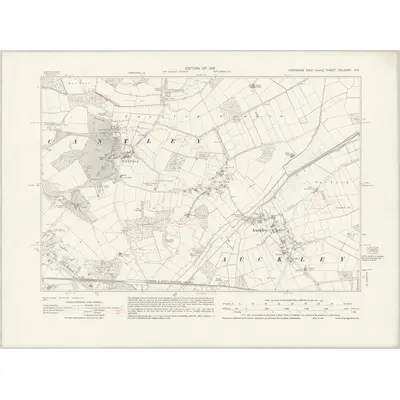1928 Map of Yorkshire CCLXXXV.NE, 1931 Print