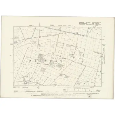 1891 Map of Yorkshire CCLXXXVI.NW, 1894 Print