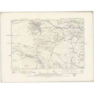 1891 Map of Yorkshire CCLXXXVII.NE, 1894 Print