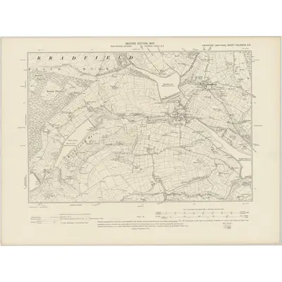 1901 Map of Yorkshire CCLXXXVII.SE, 1905 Print