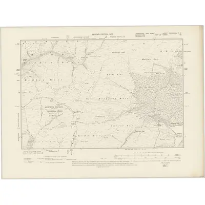 1901 Map of Yorkshire CCLXXXVII.SW, 1903 Print