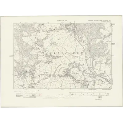 1920 Map of Yorkshire CCLXXXVIII.NE, 1924 Print