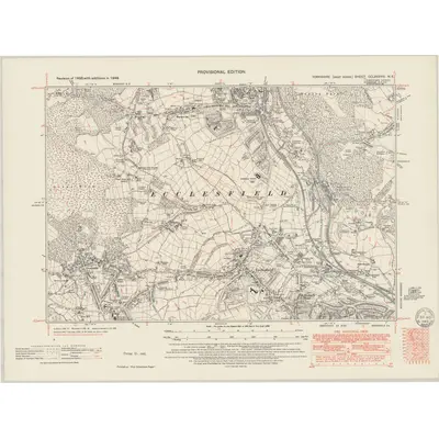 1948 Map of Yorkshire CCLXXXVIII.NE, 1949 Print