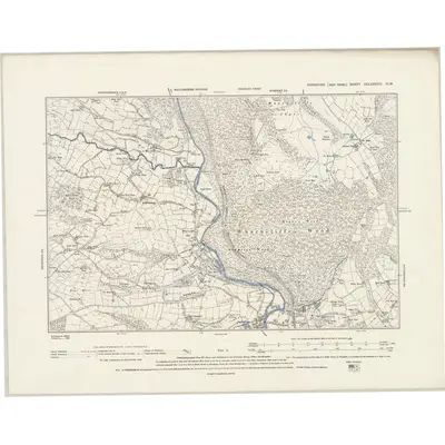 1890 Map of Yorkshire CCLXXXVIII.NW, 1894 Print