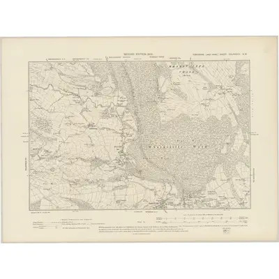 1901 Map of Yorkshire CCLXXXVIII.NW, 1905 Print