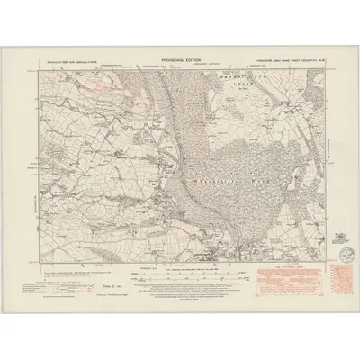 1948 Map of Yorkshire CCLXXXVIII.NW, 1949 Print