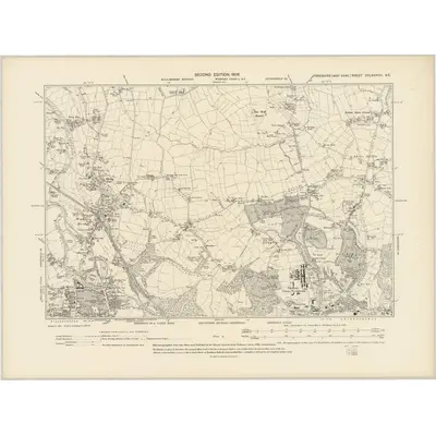 1901 Map of Yorkshire CCLXXXVIII.SE, 1906 Print