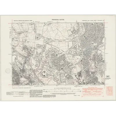1938 Map of Yorkshire CCLXXXVIII.SE, 1947 Print