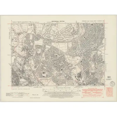1948 Map of Yorkshire CCLXXXVIII.SE, 1949 Print