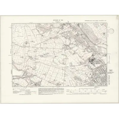1934 Map of Yorkshire CCLXXXVIII.SW