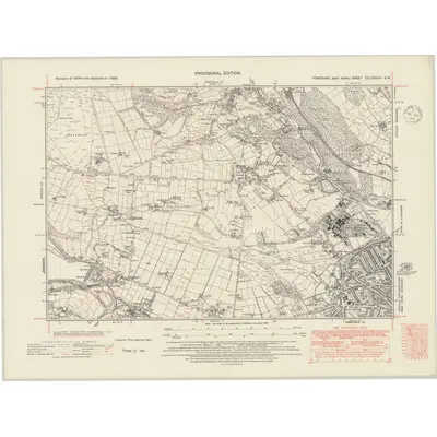 1938 Map of Yorkshire CCLXXXVIII.SW, 1948 Print