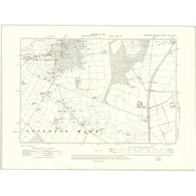 1908 Map of Yorkshire CCVIII.SE, 1910 Print