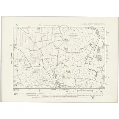 1891 Map of Yorkshire CCXCI.NW, 1894 Print