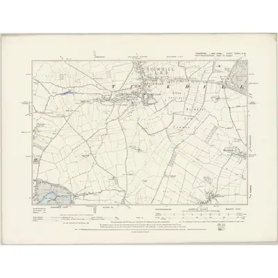 1891 Map of Yorkshire CCXCI.SW, 1894 Print
