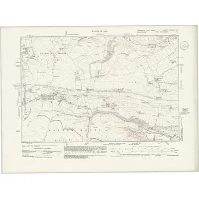 1920 Map of Yorkshire CCXCIII.NE, 1924 Print