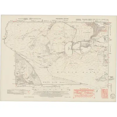 1948 Map of Yorkshire CCXCIII.SW. SE & CCXCVIIIA.NE, 1950 Print