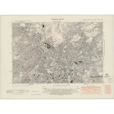1948 Map of Yorkshire CCXCIV.NE, 1950 Print