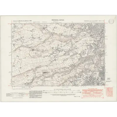 1938 Map of Yorkshire CCXCIV.NW, 1947 Print