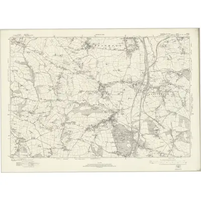 1920 Map of Yorkshire CCXCIX, 1924 Print