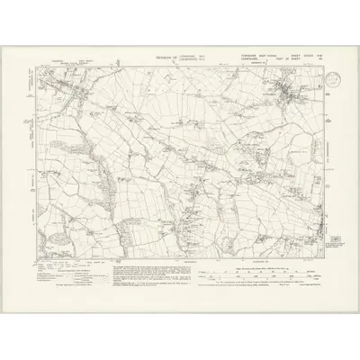 1935 Map of Yorkshire CCXCIX.NW, 1940 Print