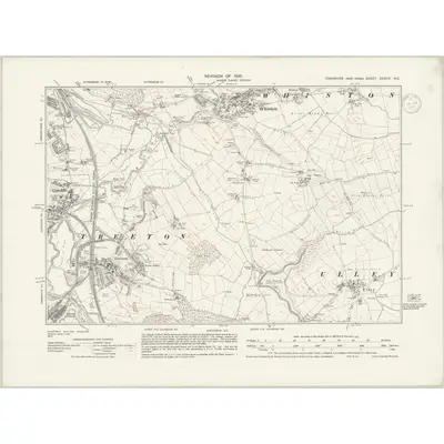 1935 Map of Yorkshire CCXCV.NE, 1937 Print