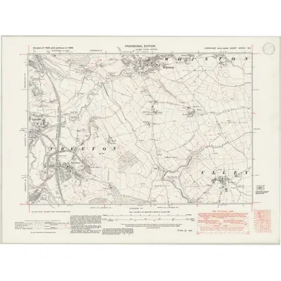 1938 Map of Yorkshire CCXCV.NE