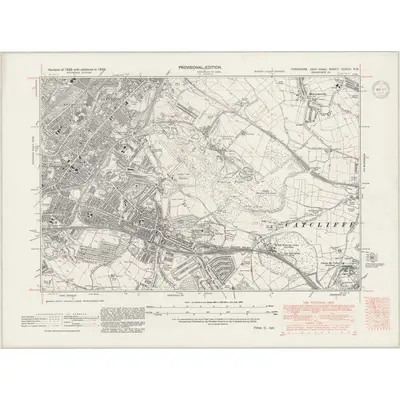 1938 Map of Yorkshire CCXCV.NW